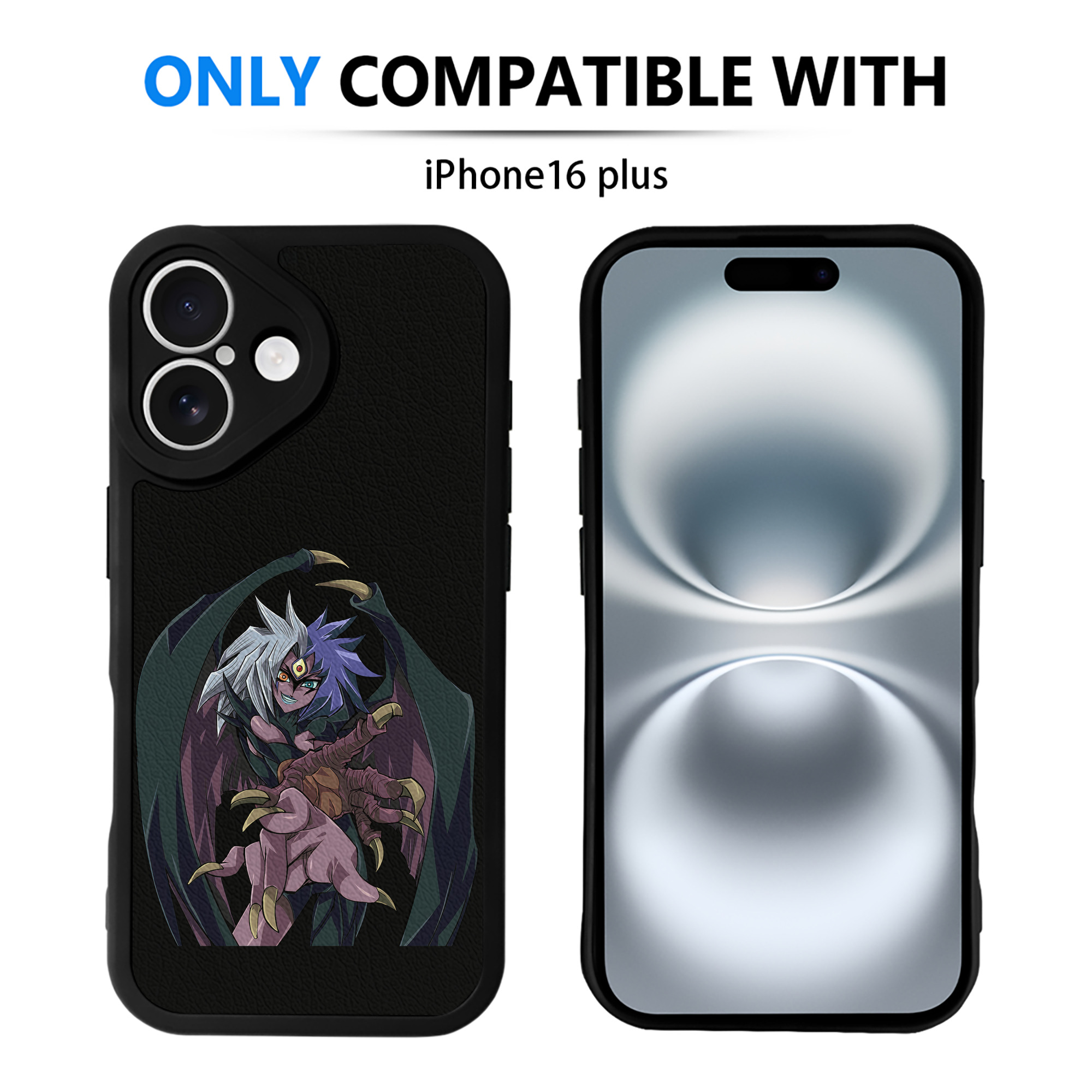（画像用） 遊☆戯☆王 Yu-Gi-Oh! 【iPhone 16シリーズ対応】シリコンスマホケース（レザー調） 材質：シリコン
